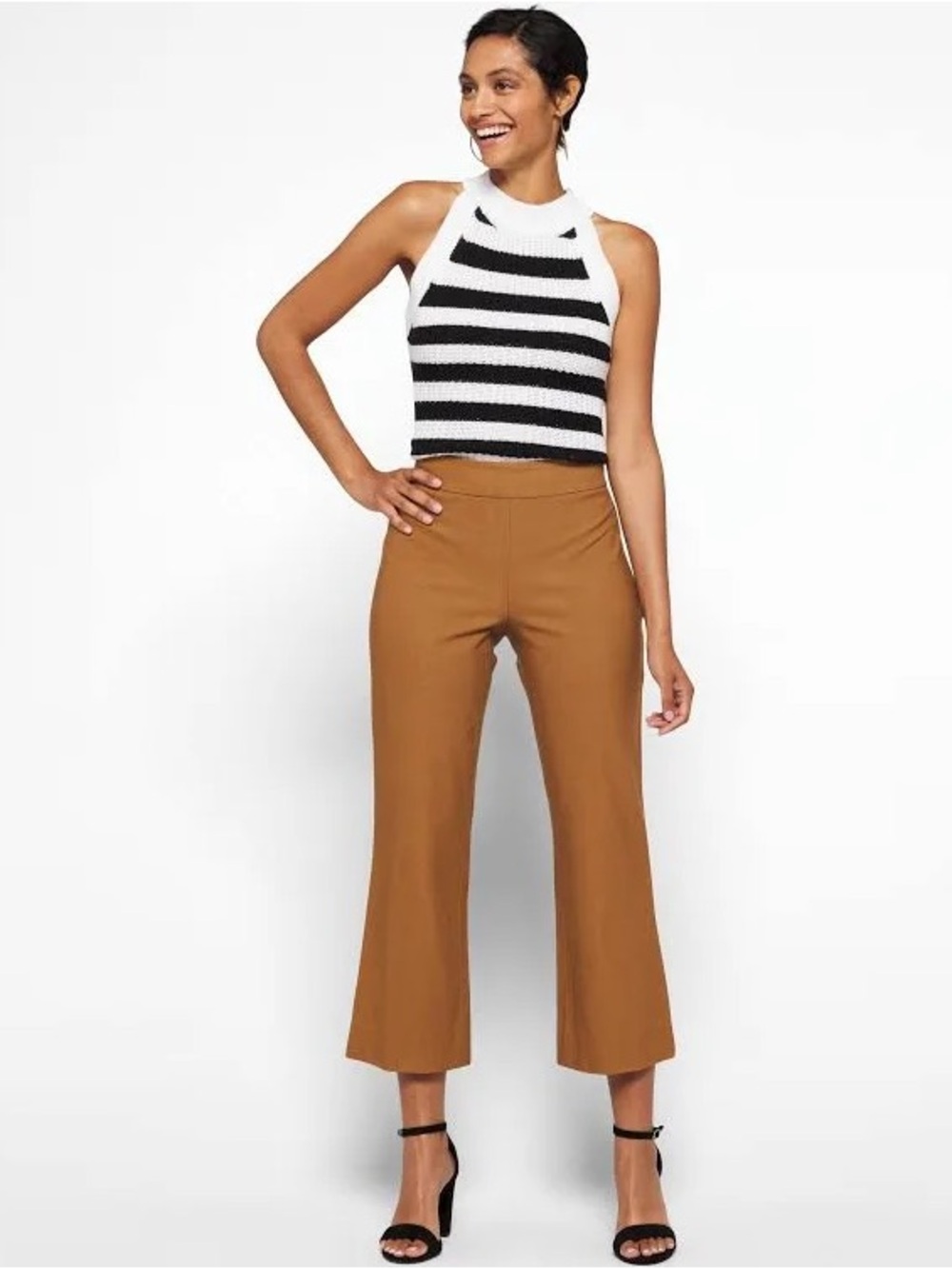 Vince Womens Kick Flare Crop , sz : 4